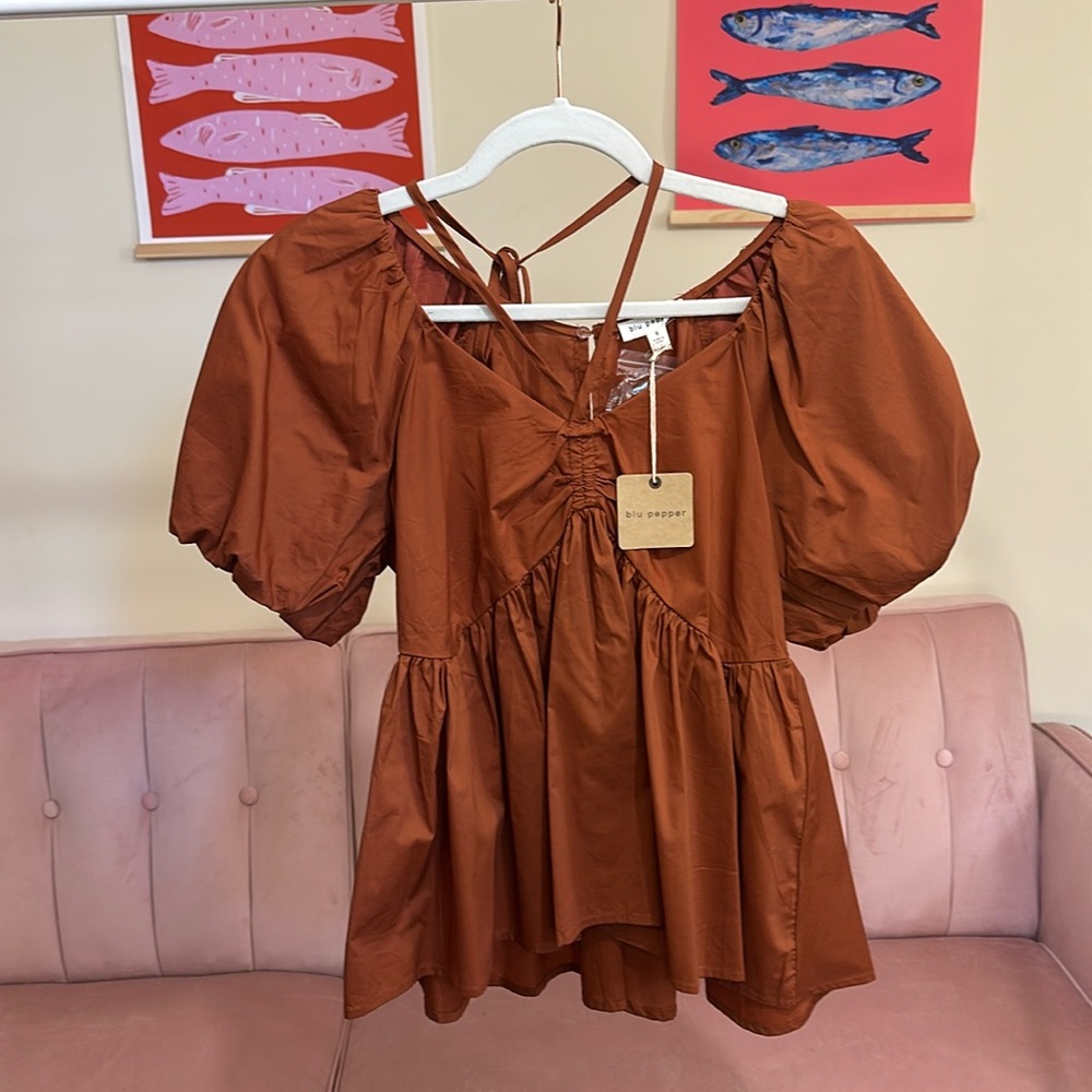 🍁 💠Blu Pepper Copper Carnival Top